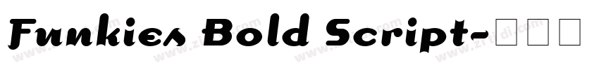 Funkies Bold Script字体转换 Funkies Bold Script字体转换